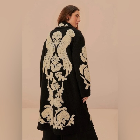 FARM RIO Helen Fleece Belted Coat - Picture 8 of 8